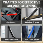 Crevice Cleaning Brush Set – 6Pcs Hard Bristle Cleaning Tools for Grout, Tile Floors, Gaps & Narrow Spaces – Small Grout Scrub Brush for Cleaning Bathroom, Shower, Window Tracks, Kitchen
