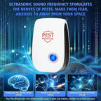 Ultrasonic Pest Repellent, Electronic Pest Control Insect Repeller for Bugs, Mosquito, Roach, Rodent, Spider Mouse Repellent Pest Control Device for Home Car (10p)