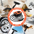 Steam Cleaner, Portable Steamer for Cleaning with 16pcs Accessories, 6-Level Adjustable, 15s Heat-Up, Handheld Steam Cleaner for Home for Tile, Grease, Dirt, Grout, Car Detailing, Orange
