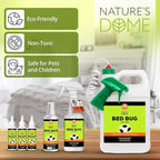 Nature's Dome Bed Bug Spray – 100% Kill Rate, 16 OZ Natural Bed Bug & Mite Killer, Destroys Eggs, Kills Resistant Strains, Long-Lasting Protection, Safe for Home Use (6.8)