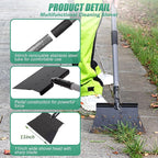 Suchtale Garden Flat Shovel Scraper, Heavy Duty Multifunctional Outdoor Cleaning Shovel with 54 Adjustable Long Handle, Ideal for Weed Removal, Lawn Edging, Trenching and Snow & Ice Scraping
