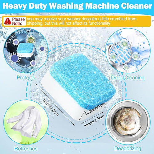 150 Pcs Washing Machine Cleaner Tablets Washing Machine Deep Cleaner Tablets for Front Loader and Top Load Washer