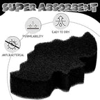 Tioncy 12 Pack Bat Sponges Kitchen Bulk Dual Sided Scrubber Gothic Sponges Dishwashing Non Scratch Bat Kitchen Accessories Dish Scouring, Black