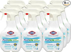 Clorox Healthcare Fuzion Cleaner Disinfectant Spray, 32 Fluid Ounces, Pack of 9 (Package May Vary)