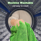 JOYMOOP Microfiber Towels for Cars, 2 Pack 35.4" x 23.6" Car Drying Towel, Green Reusable Car Towel, Quick Drying Car Microfiber Cleaning Cloth for RVs, SUVs, Trucks