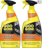 Goo Gone Foaming Kitchen Degreaser- Removes Baked-On Food, Grease, Splatter and Grime, 2 PACK 28 oz