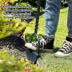 Pissente Half Moon Edger, High Hardness Carbon Steel Manual Cutting Shovel, Long Handle Trimming Tool for Garden Landscape Flower Bed Sidewalk Patio
