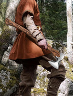 27.8" Splitting Axe, Wood Splitting Axe with Lichtenberg Pattern Wood Handle, 1065 High Carbon Steel Chopping Axes with Leather Sheath and Sharpening Stone for Chopping Firewood