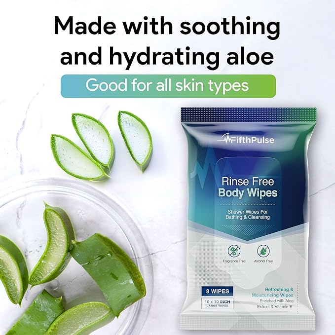 XL Adult Body Wipes for Women and Men - Pack of 40 Travel Cleansing Wipes - 10x10 Large for Camping, Gym, Travel, and More
