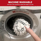 1 Pack Mop Heads Replacement for O-Ceda Easy Wrin Spin Mop, Microfiber Spin Mop Refills, Easy Cleaning Mop Head Replacement (1pc 1-Tank Mop White)