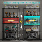 SINGAYE Shelf Closet Wire Shelving：Adjustable Metal Unit for Laundry Room Organization Bathroom Kitchen Home Garage Storage Pantry Rack Shelves