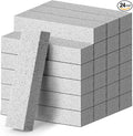 24 Pack Pumice Stone, Gray Pumice Stone for Toilet Bowl Cleaning, Scouring Stick for Cleaning Toilet, Bathroom, Kitchen Sink, Grill (Gray)