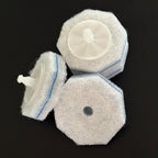 Disposable Toilet Brush & Wand Refills, 50 Count 3-Layer Octagonal Toilet Cleaner Heads, Compatible with Most Standard Toilet Wands, Hygienic Bathroom Deep Cleaning