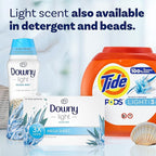 Downy Light Mega Dryer Sheets, Laundry Fabric Softener, Ocean Mist, 130 Count