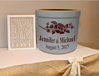 1 Gallon Personalized Stoneware Crock - Rose
