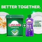 Cascade Complete Action Dishwasher Detergent Pods Fresh Scent Dishwasher Pods and Tablets, Powerful Dishwashing Detergent for Spotless Dishes, Grease-Fighting Dish Pods and Dish Tabs, 43 Count