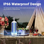 Cordless Bug Zapper Outdoor & Fly Zapper Indoor & Wireless Mosquito Zapper Portable Camping Bug Zapper Fly Trap 2500mAh Bug Zappers Electric Trap Ideal for Fly Traps (White)