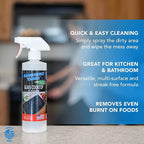 Absolutely Clean Amazing Ceramic & Glasstop oven cleaner heavy duty- Fume Free & Scratch Free - Streakfree - Powerful, Natural Enzymes - USA Made (16 oz)
