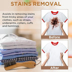 TAKAVU Stain Brush, Laundry Brush for Stain Removal, Natural Horse Hair Cleaning Brush with Ergonomic Handle, Suitable for Delicate Fabrics Without Damage, Perfect Laundry, Shoes, Boots, Home