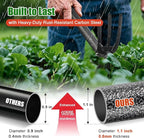 2-in-1 Garden Hoe Tool with Cultivator Rake, 45" Long Handle Small weed Hoe for Weeding, Heavy Duty hand tiller Gardening Hoes for Raised Beds, Backyards,Indoor Greenhouse, Outdoor Planting