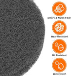 HARFINGTON 12pcs Scrubber Scouring Pads 800 Grits 5 Inch Drill Power Brush Hoop and Loop Surface Conditioning Disc Drill Scuffing Disc Scrub Pads for Home Kitchen Cleaning, Grey