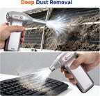 Compressed Air Duster-125,000 RPM Cordless Electric Air Duster, Rechargeable Super Power Air Blower with 3-Gear Turbo Fan, Air Blower for PC, Keyboard, Outdoor, Car & Home