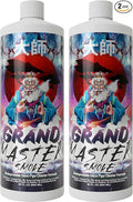 GRAND MASTER SMOKE 64oz / 2 Pack Soak & Wash Bundle Glass Pipe Cleaner - Cleanse, Deodorize, Restore - No Shaking/No Scrubbing