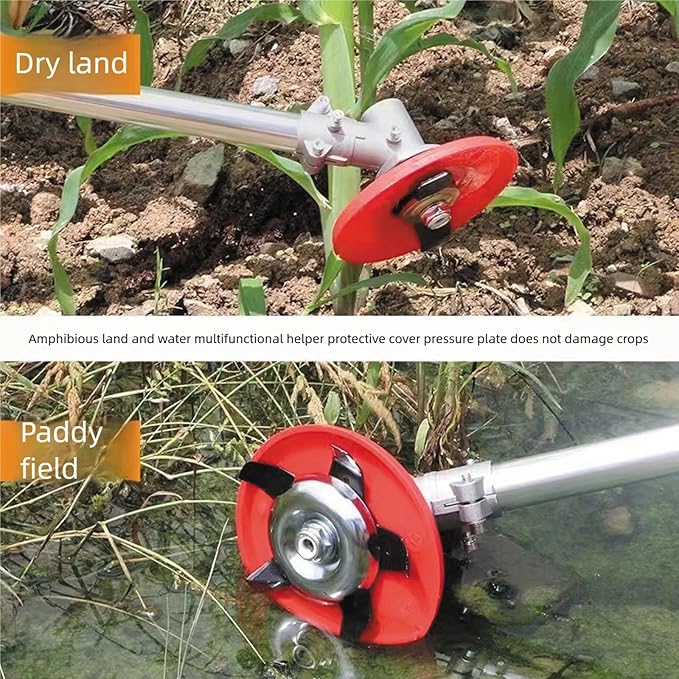 Upgraded Weeding Disc, Universal Weeding Disk, One Blade Replacement Heads, Weed Eater Blades, Weed Wacker Blade, Multifunctional Weeder Plate for Trimmer (4PC)