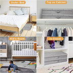 punemi Under Bed Storage Containers, Large Underbed Storage Bags with Firm Sides, Lid and 3 Handles, Flat Storage Organizer for Blankets, Clothes, Comforters, Toys and Closet, 31.1 x 15.7 x 6 in