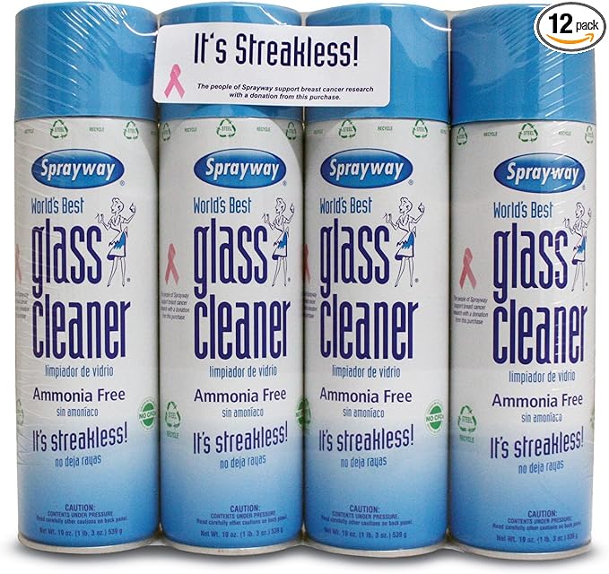 Sprayway Glass Cleaner Case: 12 cans.