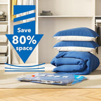 MEIQIHOME Vacuum Storage Bags, Space Saver Sealer Bags,Vacuum seal bags for clothing, Pillows, Comforters, Blankets, Bedding,Travel,12 Jumbo