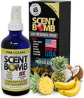 Scent Bomb Pina Colada Air Freshener Spray, Long-Lasting Odor Eliminator for Home & Car