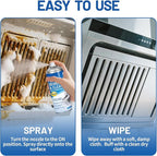 Heavy-Duty Oven/Grill/Microwave oven Cleaner-（17 FL Oz，pack of 2 -Removes tough baking grease and food spills from the surface safely