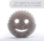 Scrub Daddy Sponge -Style Collection- Scratch-Free Scrubber for Dishes and Home, Odor Resistant, Soft in Warm Water, Firm in Cold, Deep Cleaning Kitchen and Bathroom, Dishwasher Safe, 1ct (3 Pack)