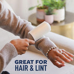 Scotch-Brite Everyday Clean Lint Roller, White, Manual Operation, 3 Pack, Lint Remover for Pet Hair, Dark Clothes, Furniture, and Dusty Surfaces, 300 Adhesive Sheets Total