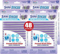 SANI 360° Sani Sticks Drain Cleaner and Deodorizer, 48 Count, Lavender Scent Enzyme Pipe Cleaners, Eliminate Odors, Prevent Clogged Drains, Safe for Sinks, Bathtub Drains, Septic Tanks