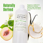 Mop Soap with Long Lasting Premium Perfume, 4X Concentrated Floor Cleaner, Multi Surface Solution for Hardwood, Tile, LVP, Laminate, Pet Friendly, 32 fl oz (Island Coconut)