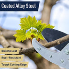 Anvil Lopper Replacement Blade - Large Coated Alloy Steel Blade for Double Ratcheting Anvil Loppers for Tree Trimming Heavy Duty Pruners - Gardening Tools by Kings County Tools