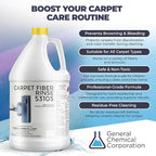 CarpetGeneral- Carpet Fiber Rinse & Odor Neutralizer Solution 53105|Prevent Browning, Bleeding & Odors with Top Carpet Cleaner Liquid|Carpet Fiber Rinse Professional Residue Attracting Agent - Case