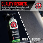 Adam's Polishes Glass Cleaner (Gallon) - Car Window Cleaner | Car Wash All-Natural Streak Free Formula For Car Cleaning | Safe On Tinted & Non-Tinted Glass | Won’t Strip Car Wax or Paint Protection