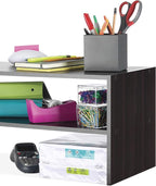 Whitmor Wood Stackable 2-Shelf Shoe Rack, 24 INCH, Espresso