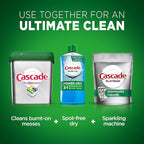 Cascade Platinum Dishwasher Pods, Actionpacs Dishwasher Detergent with Dishwasher Cleaner Action, Lemon Platinum Plus, 30 Count