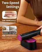 Fabric Shaver, 2-in-1 Rechargeable Lint Shaver with Dual Shaving Heads, Digital LED Display, 6-Leaf Blades, 2-Speed Sweater Shaver to Remove Pilling & Fuzz from Clothes, Furniture, Couch