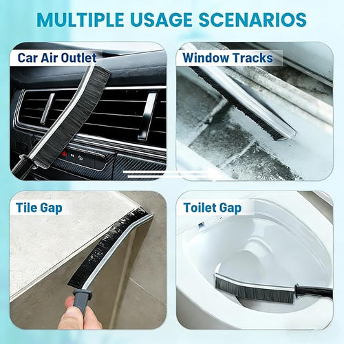 15Pcs Crevice Cleaning Brush Set, Hard Bristle Scrub Brushes Tools for Deep Cleaning Gap,Window Groove Cleaning Brush for Sliding Door Sill Tile Lines Shutter Corner Sink Teapot Bottle (1 Set)