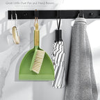 Dust Pan and Brush - Hand Broom Dustpan Set, Broom with Dustpan Como Set, Dustpan and Brush Set for Pet, Car, Dorm, Comping (Green)