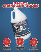 Unchained Urine Stain & Odor Remover Liquid Concentrate - Oxygen Based Odor Control Formula, Pet Smell Eliminator, Ideal for Carpets, Concrete, or Furniture, Sweet Breeze, 1 Gallon