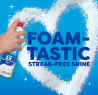 Windex Fast Shine Foam Glass Cleaner, No-Drip Windows, Doors, Mirrors & Countertops Aerosol Cleaning Spray, Streak-Free Shine, Removes Fingerprints, Dust, Dirt, Grime & More 19 oz (Pack of 6)