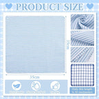Patelai 12 Pcs Kitchen Dish Cloths for Washing Dishes Absorbent Dish Rags Cleaning Reusable Towels for Scrubbing Wipe Glass Summer Home Household Supplies(Blue,13.8'' X 13.8'')