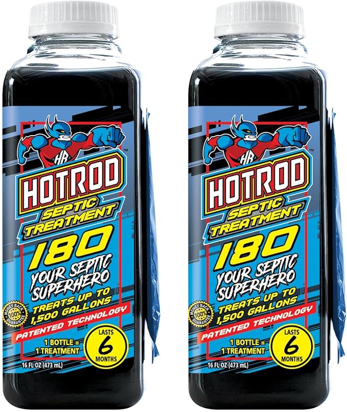 Hotrod Septic Tank Treatment - 12 Month Supply Extends System Life and Prevents Costly Repairs - Industrial Grade - Easy to Use