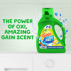 Gain Ultra Oxi Liquid Laundry Detergent,Waterfall Delight Scent,194 fl oz,134 Loads,Freshness + Odor Fighting,High Efficiency Washing Machine Liquid Cleaning Soap,(Pack of 2)